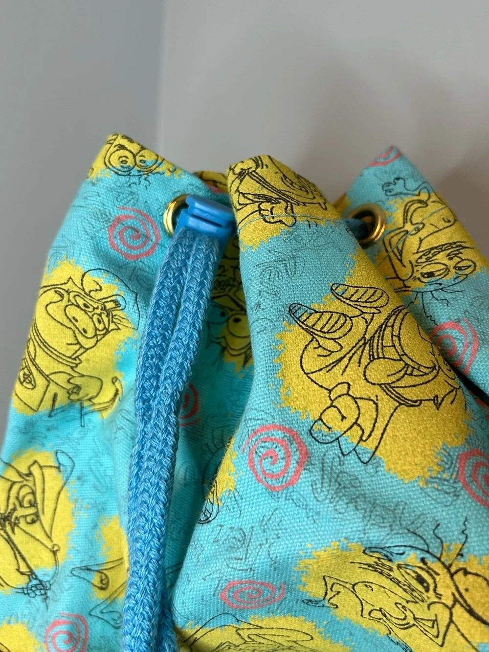 Nicktoons Ren & Stimpy Backpack Bag Nickelodeon 90s Cartoon EUC